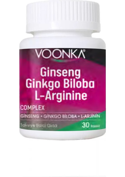 Ginseng Ginkgo Biloba 30 Kapsül - Yeni Ambalaj