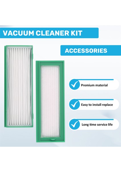 Kobold VR200 ve VR300 Vakum Robotları Için Aksesuar Seti - 3x Filtre 2x Yan Fırça (Yurt Dışından) indirimleri