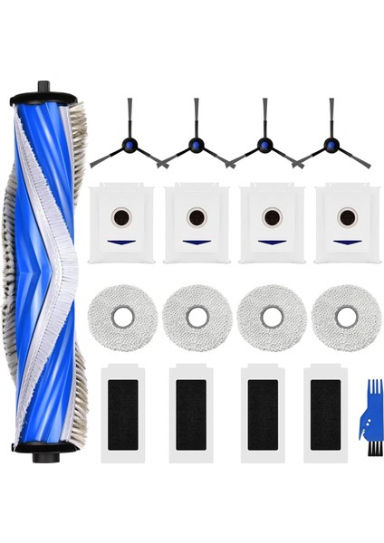 X5 Omni / Pro Robot Süpürge Ana Yan Fırça Filtre Paspas Bezi Toz Torbaları Aksesuarları (Yurt Dışından)
