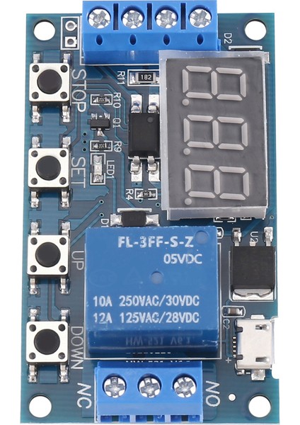 HW-521 Dijital Zaman Gecikmesi 1 Yollu Röle Tetik Döngüsü Zamanlayıcı Gecikme Anahtarı Devre Zamanlama Kontrol Modülü (Yurt Dışından) indirimleri