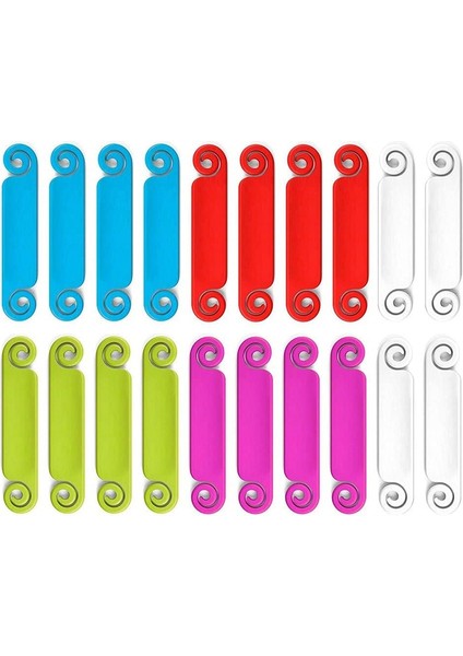 20 Adet Kablo Etiketleri Kablo Yönetim Etiketleri Çok Renkli Kablo Etiketleri Kablo Kimlik Etiketleri USB Bilgisayar Telefonu Şarj Cihazı (Yurt Dışından)