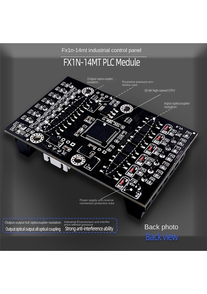 FX1N-14MT Plc Endüstriyel Kontrol Kartı+Kasa Plc Modülü Kılavuz Ray Gecikme Rölesi Modülü ile Analog Giriş/çıkış (Yurt Dışından) indirimleri