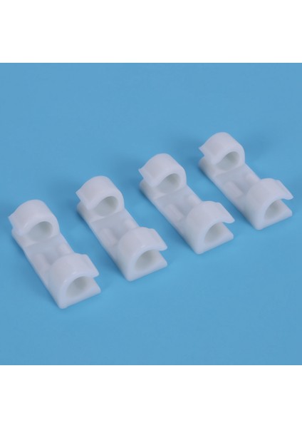 20 Adet/grup Tel Sabitleme Kelepçe Klipsi Masaüstü Tel Temizleme Klipleri Tutucu Kelepçeleri Kablo Klip Cihazı USB Kablosu Klipleri Tutucu Organizatör (Beyaz) (Yurt Dışından) modelleri