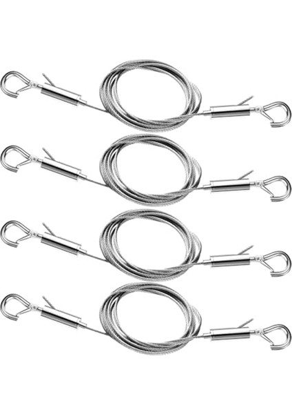 4 Adet Ayarlanabilir Resim Asma Tel Takımı, Aynalar, Resim Çerçeveleri, Sanat Eserleri, Tabelalar Asmak Için 3.3ft Paslanmaz Çelik Tel (Yurt Dışından)