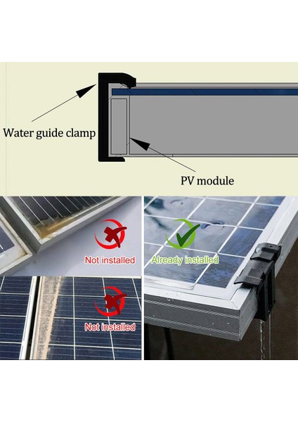 16 Adet 35MM Güneş Panelı Su Drenaj Klipleri, Pv Modülleri Su Tahliyesi Için Klipler Fotovoltaik Panel Su Tahliye Klipleri (Yurt Dışından) indirimleri