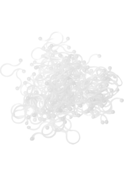 Beyaz Naylon Yuvarlak Uçlu Twist Kilit Kablo Bağı 100 Adet (Yurt Dışından)