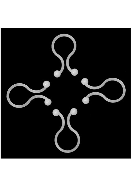 Beyaz Naylon Yuvarlak Uçlu Twist Kilit Kablo Bağı 100 Adet (Yurt Dışından) modelleri