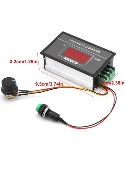 Dc Motor Hız Kontrol Cihazı Dc 6-60V 12V-48V 30A Pwm Ayarlanabilir Kademesiz Regülatör Regülatörü Motor Hız Kontrol Cihazı (Yurt Dışından)