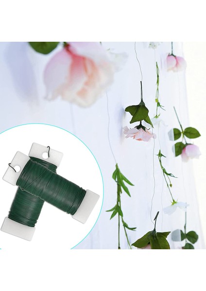 Paket Çiçek Teli Esnek Kürek Tel Çiçekçi El Sanatları, Çelenkler, Ağaç, Çelenk ve Çiçek Çiçek Aranjmanı Için Yeşil Tel (Yurt Dışından) indirimleri