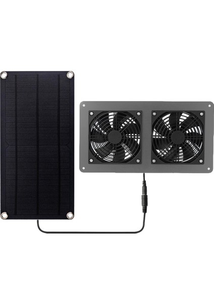 Güneş Egzoz Fanı Hava Çıkarıcı Vantilatör Güneş Paneli Powered Çift Fan Köpek Tavuk Evi Sera Rv Için (Yurt Dışından) fiyatları