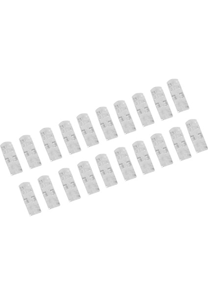 20 Adet/grup Tel Sabitleme Kelepçe Klipsi Masaüstü Tel Temizleme Klipleri Tutucu Kelepçeleri Kablo Klip Cihazı USB Kablosu Klipleri Tutucu Organizatör (Şeffaf Renk) (Yurt Dışından)