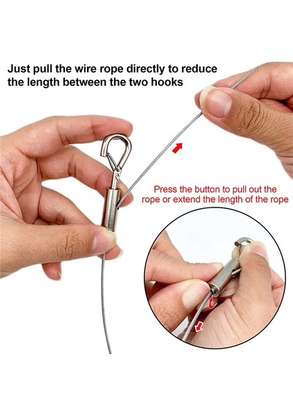 4 Paket Ayarlanabilir Resim Asma Teli Ağır Hizmet Tipi 50 Lbs Asma Donanımı, 2m x 1,5mm Paslanmaz Çelik Tel Halat (Yurt Dışından) modelleri