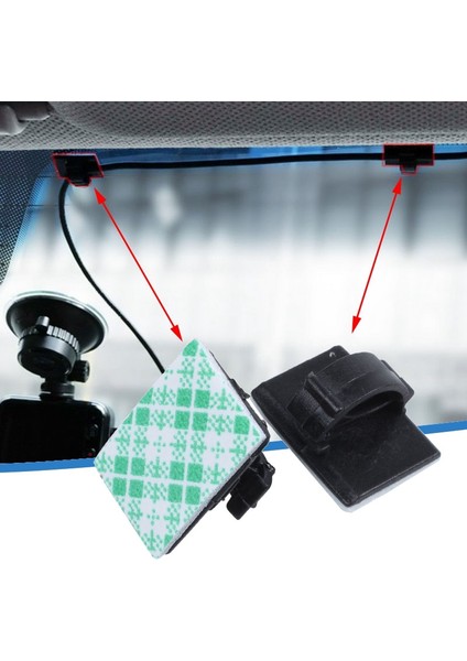 20 Adet Yapışkanlı Araba Kablo Klipsi Kablo Sarıcı Bırakma Teli Bağı Sabitleyici Tutucu Kordon Organizatör Yönetim Masası Kablo Bağı Kelepçeleri (Yurt Dışından) fiyatları