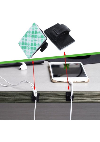 20 Adet Yapışkanlı Araba Kablo Klipsi Kablo Sarıcı Bırakma Teli Bağı Sabitleyici Tutucu Kordon Organizatör Yönetim Masası Kablo Bağı Kelepçeleri (Yurt Dışından) modelleri