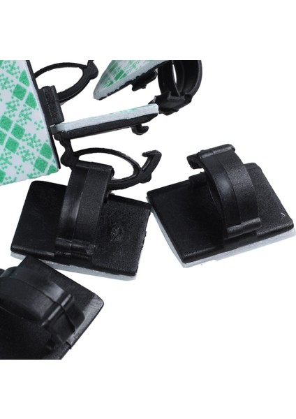 20 Adet Yapışkanlı Araba Kablo Klipsi Kablo Sarıcı Bırakma Teli Bağı Sabitleyici Tutucu Kordon Organizatör Yönetim Masası Kablo Bağı Kelepçeleri (Yurt Dışından) indirimleri