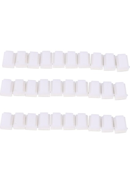 30X Kablo Tutucu Kablo Klipsi Kablo Kelepçesi Kendinden Yapışkanlı Beyaz (Yurt Dışından) fiyatları