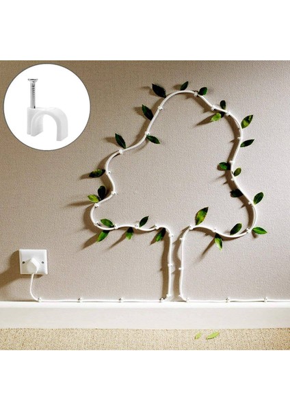 7mm Kablo Kelepçesi Yuvarlak Çelik Kablo Çivi Kelepçesi Tel ve Kablo Sabit Hat Tipini Düzenlemek İçin Kullanılır (Yurt Dışından) fiyatları