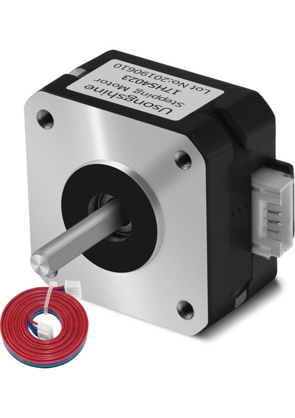 Nema 17 Step Motor Bipolar Step Motor Ekstruder 3D Yazıcı Için 4.1V 1A 13 Ncm (18.4oz.ın) 1m Kablo ile 4 Uç (Yurt Dışından)