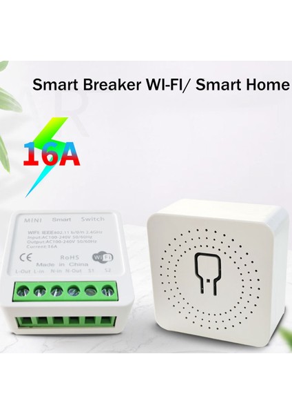 16A Wifi Bluetooth Çift Mod Anahtarı Akıllı Ev Tuya App Uzaktan Ses Kontrol Anahtarları Mini Dıy Anahtarı (Yurt Dışından) fiyatları