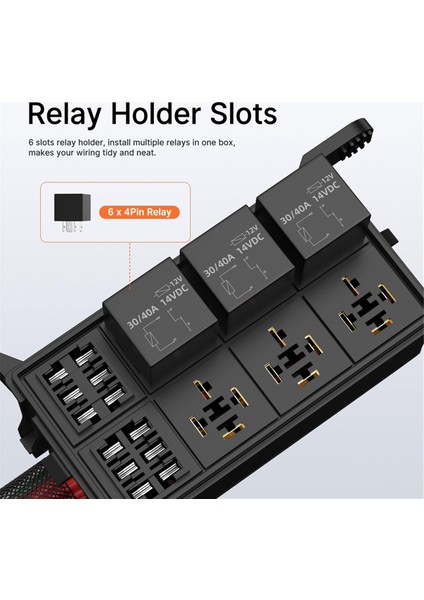 Yollu Otomobil Modifiye Sigorta Rölesi Kutusu Otomobil Modifiye Sigorta Rölesi Paneli, Otomobiller, Arabalar, Gemiler Için Uygun (Yurt Dışından) fırsatları