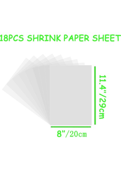 Çocuklar Için Plastik Levhaları Küçültin El Sanatları, Büyük Boy Levhalar, Buzlu Boş Shrink Sanat Kağıdı, Dıy El Sanatları (Yurt Dışından) modelleri