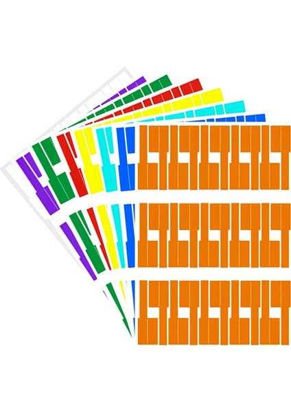 480 Adet Kablo Etiketleri Renkli Su Geçirmez Kablo Etiketleri Çıkartmalar Yırtılmaya Dayanıklı Esnek Çalışmalar Kablo Tanımlama Etiketleri (Yurt Dışından) modelleri