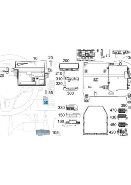 0009822904, A0009822904 Mercedes Benz A W177 Için Güvenlik Pil Piroteknik Sigorta Pil Koruyucu (Yurt Dışından) modelleri