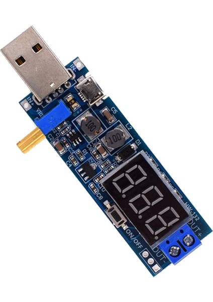 Dc-Dc 5V - 3.5V / 12V USB Adım Yukarı / Aşağı Güç Kaynağı Modülü Ayarlanabilir Boost Buck Dönüştürücü Çıkışı Dc 1.2V-24V (Yurt Dışından)