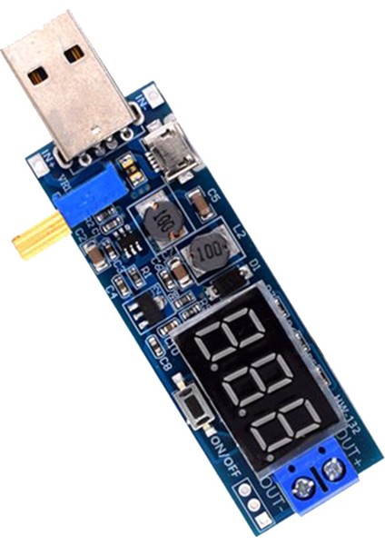 Dc-Dc 5V - 3.5V / 12V USB Adım Yukarı / Aşağı Güç Kaynağı Modülü Ayarlanabilir Boost Buck Dönüştürücü Çıkışı Dc 1.2V-24V (Yurt Dışından) modelleri