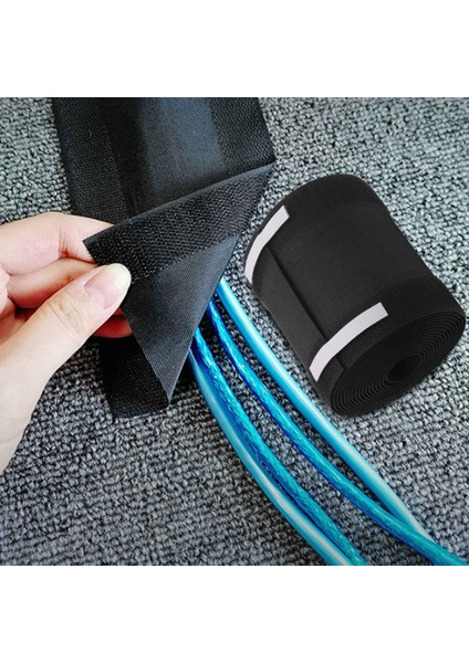 Kablo Tutucu Zemin Kablo Kapağı Kablolar Kablo Koruyucu Yalnızca Ticari Ofis Halısı Için Kablo Yönetimi (Siyah, 10 Feet) (Yurt Dışından) fırsatları