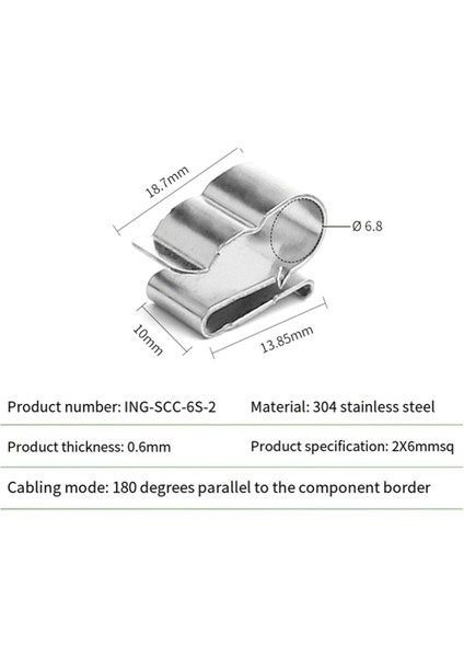100 Adet Fotovoltaik Kablo Klipsi Kablo Kelepçesi 304 Paslanmaz Çelik Güneş Kablo Klipsi Güneş Paneli Kablo Klipsi (Yurt Dışından) fırsatları