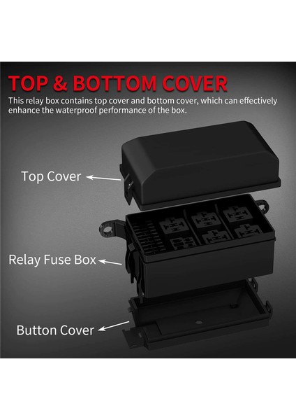 12V Röle Kutusu 6 Yollu Evrensel Röle Sigorta Kutusu 6 Yuvalı Röle Bloğu Atc/ato Sigorta Bloğu Röle Kiti ile Araba Kamyon Için (Yurt Dışından) fırsatları