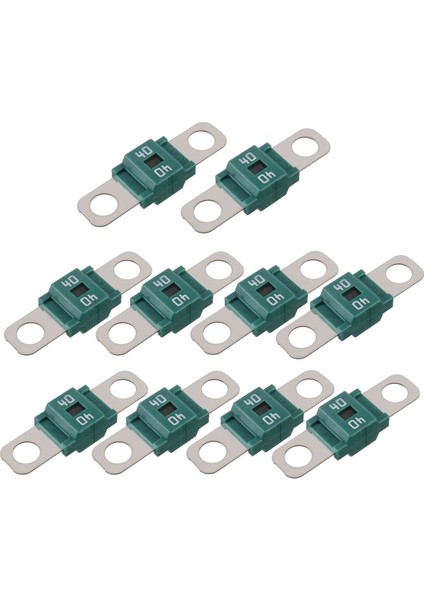 Amı/midi Sigorta 40A Yüksek Akım Sigortası Cıvatalı Sigorta 40 Amp Arabalar, Kamyonlar, Inşaat Araçları, Otobüsler, Karavanlar Için (10 Adet) (Yurt Dışından)