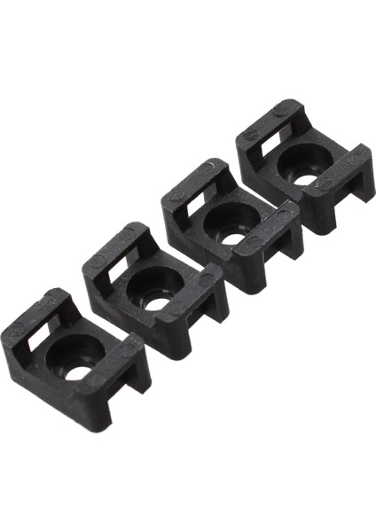 Siyah 4.5mm Genişlik Kablo Bağı Tabanı Eyer Tipi Montaj Tel Tutucu 100 Adet (Yurt Dışından) fiyatları