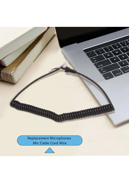 Yedek Mikrofonlar Mikrofon Kablosu Kordon Tel Yaesu MH-48A6J FT-7800 FT-8800 FT-8900 FT-7100M FT-2800M FT-8900R (Yurt Dışından) modelleri