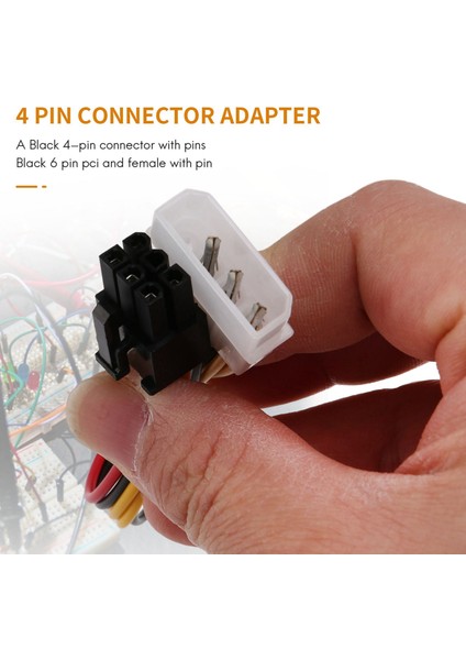 Pcıe Pcı Express Adaptörü Için 4-Pin Erkek - 6-Pin Dişi Soket Güç Kablosu (Yurt Dışından) indirimleri