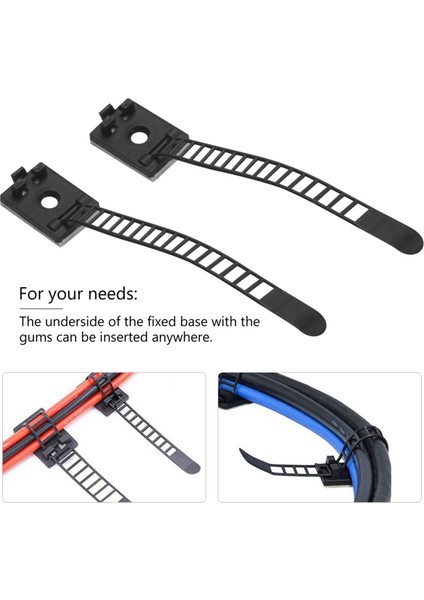 Ayarlanabilir Kablo Tutucu Seti Yönetimi, Yapışkanlı Güvenli Destekli Kablo Sabitleme Tel Tutucu Kablo Klipsleri (Yurt Dışından) fiyatları