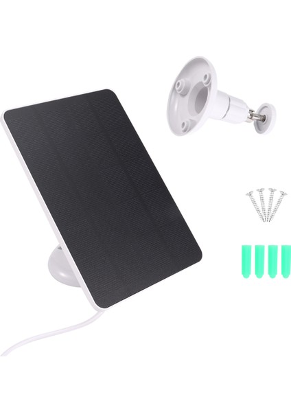 Su Geçirmez 4W Güneş Paneli Ev Güvenlik Kamerası Güneş Hücreleriyle Çalışan Şarj Cihazı Tip C Beyaz (Yurt Dışından) modelleri
