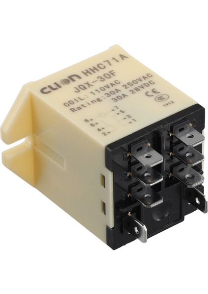 Clion 1 Adet HHC71A JQX-30F 110VAC Röle Dpdt Için 110VAC 30A 8pin (Yurt Dışından)