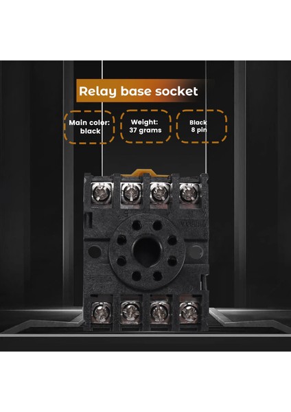 Yeni 8 Yuvarlak Pimli 8 Pimli PF083A Röle Tabanı Soketi (Yurt Dışından) fırsatları
