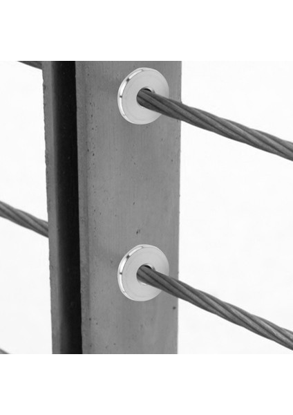 1/8 Inç Kablo Korkuluk Için Paslanmaz Çelik Koruyucu Kollu, Ahşap Direkler, Dıy Korkuluk T316 Deniz Sınıfı 24 Paket (Yurt Dışından) fiyatları