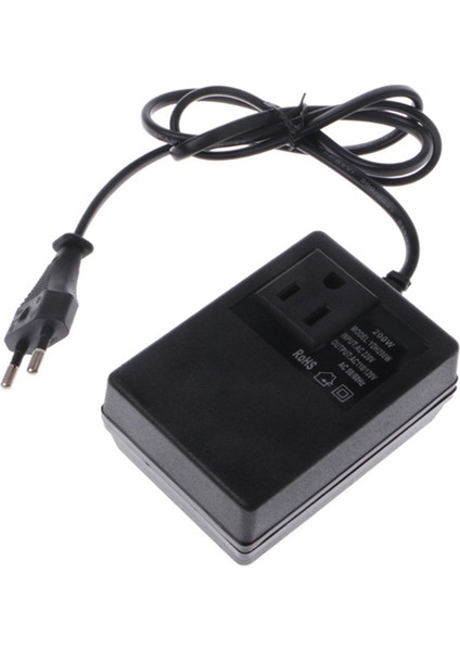 200W Ac 220V Ila 110V Azaltma Trafosu Seyahat Gücünü Dönüştürme Ab Fiş Adaptörü (Yurt Dışından)