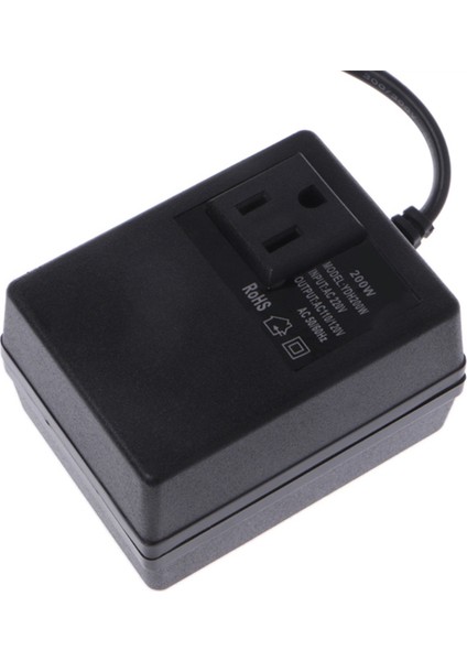 200W Ac 220V Ila 110V Azaltma Trafosu Seyahat Gücünü Dönüştürme Ab Fiş Adaptörü (Yurt Dışından) fiyatları