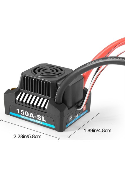 150A Fırçasız Anlamsız Hız Kontrol Cihazı Hız Kontrol Cihazı (Esc) Araba Için 1/8 Rc Araba Parçaları (Yurt Dışından)