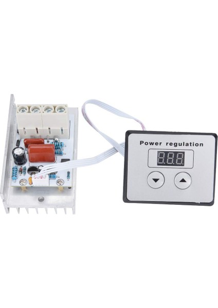 Dimmer Anahtarı, 10000W Scr Dijital Voltaj Regülatörü Hız Kontrolü Dimmer Termostat Ac 220V 80A (Yurt Dışından)
