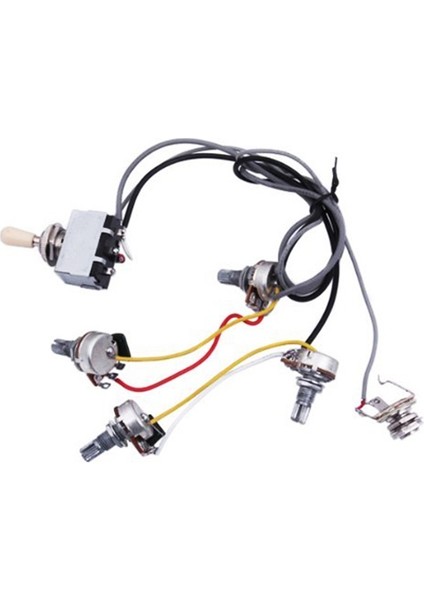 Gitar Kablo Demeti Önceden Kablolanmış 2 Cilt 2 Ton Lp Gitar Için 4-500K Tencere (Yurt Dışından)