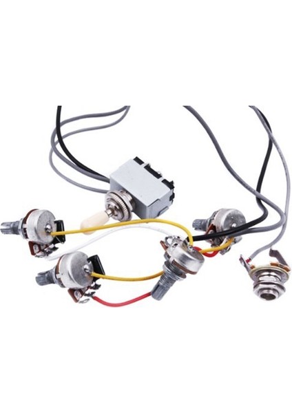 Gitar Kablo Demeti Önceden Kablolanmış 2 Cilt 2 Ton Lp Gitar Için 4-500K Tencere (Yurt Dışından) fiyatları