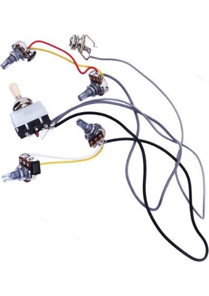 Gitar Kablo Demeti Önceden Kablolanmış 2 Cilt 2 Ton Lp Gitar Için 4-500K Tencere (Yurt Dışından) modelleri