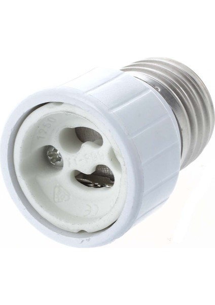 4x E27 - GU10 LED Işık Soketi Adaptör Soketi Adaptör Lamba Ampulü Dönüştürücü Beyaz (Yurt Dışından)