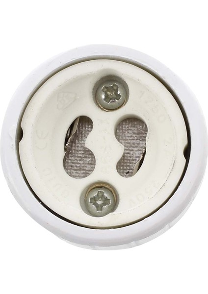 4x E27 - GU10 LED Işık Soketi Adaptör Soketi Adaptör Lamba Ampulü Dönüştürücü Beyaz (Yurt Dışından)